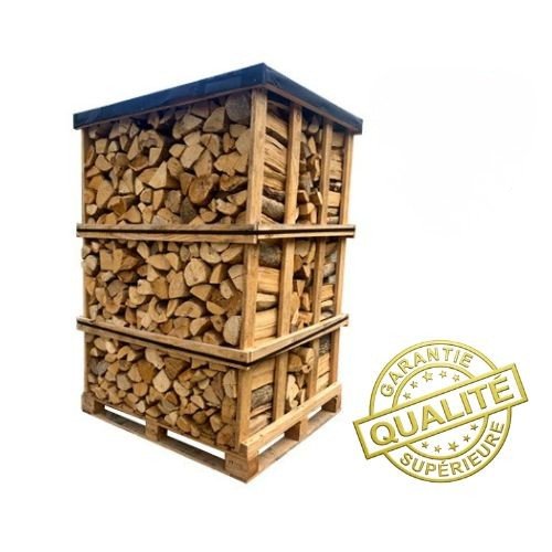 Palette Brennholz 25cm – 3,3 Raummeter – Sofort gebrauchsfertig H1 G1